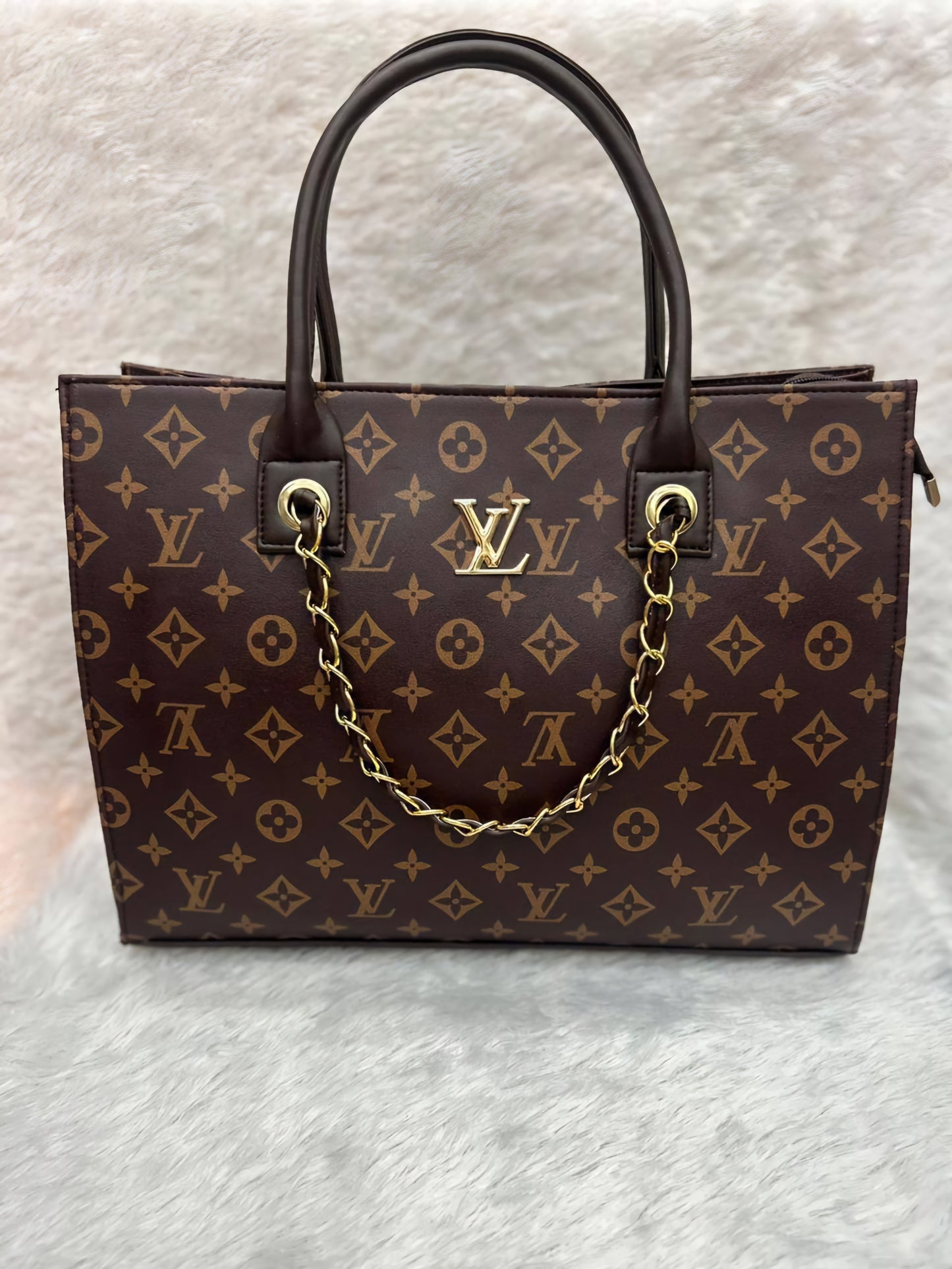 LV signature leather Tote